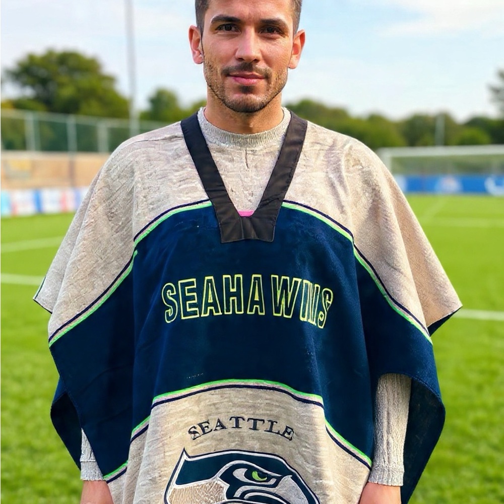 Seattle Seahawks Custom Made Unisex Football Poncho Zarape